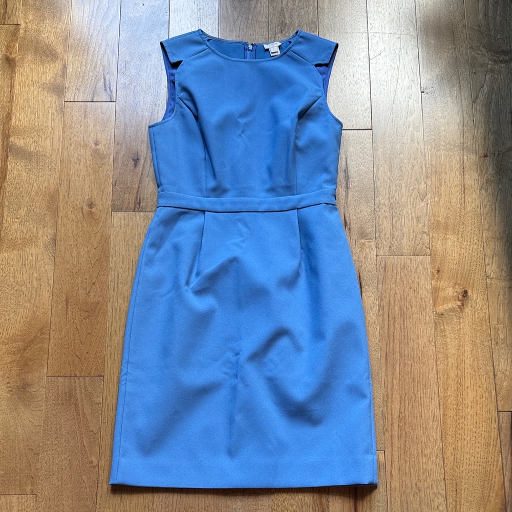 J. Crew Factory Elegant Blue Midi Dress